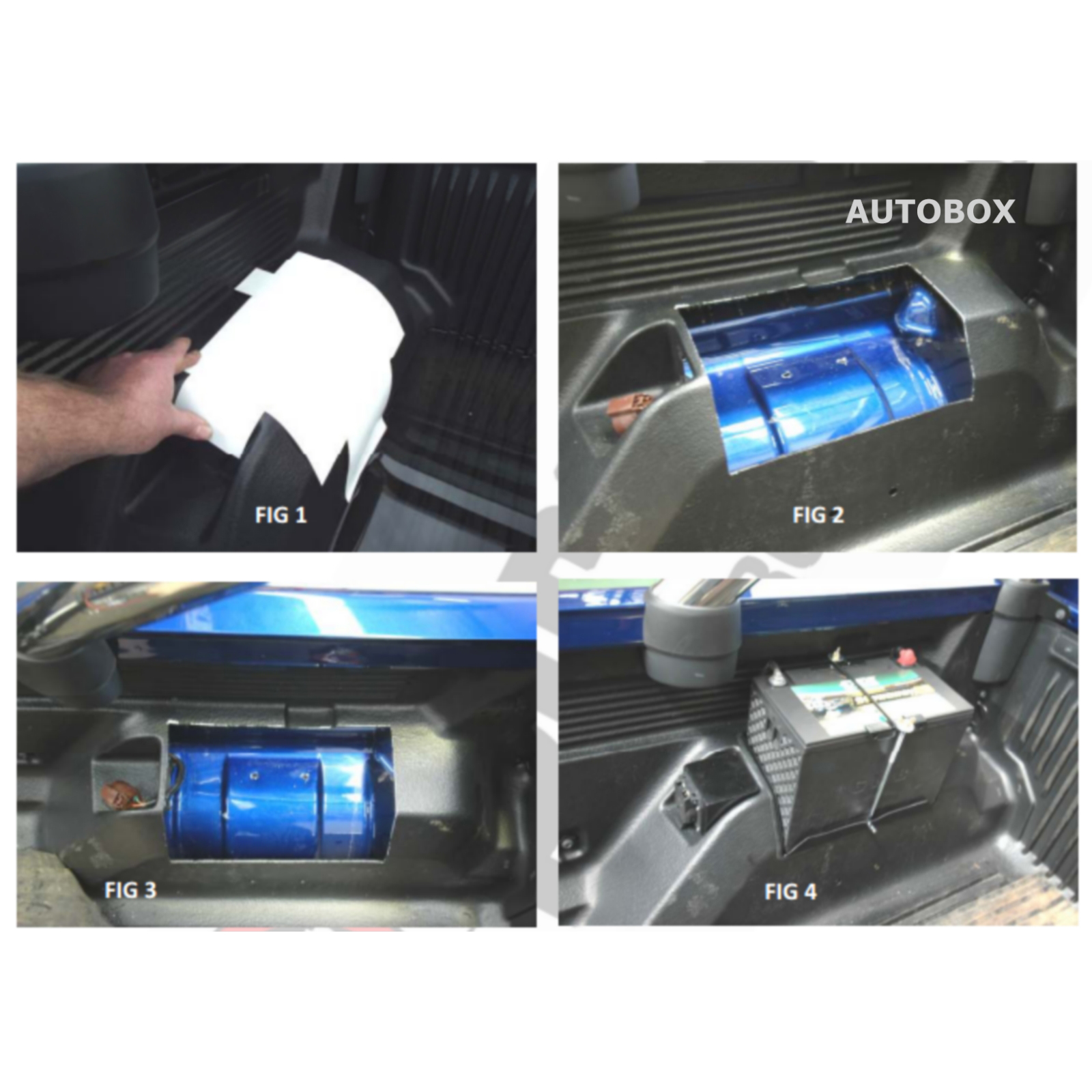 Piranha Dual Battery Tray Ford Ranger PX 10/2011 Onwards XLT Styleside