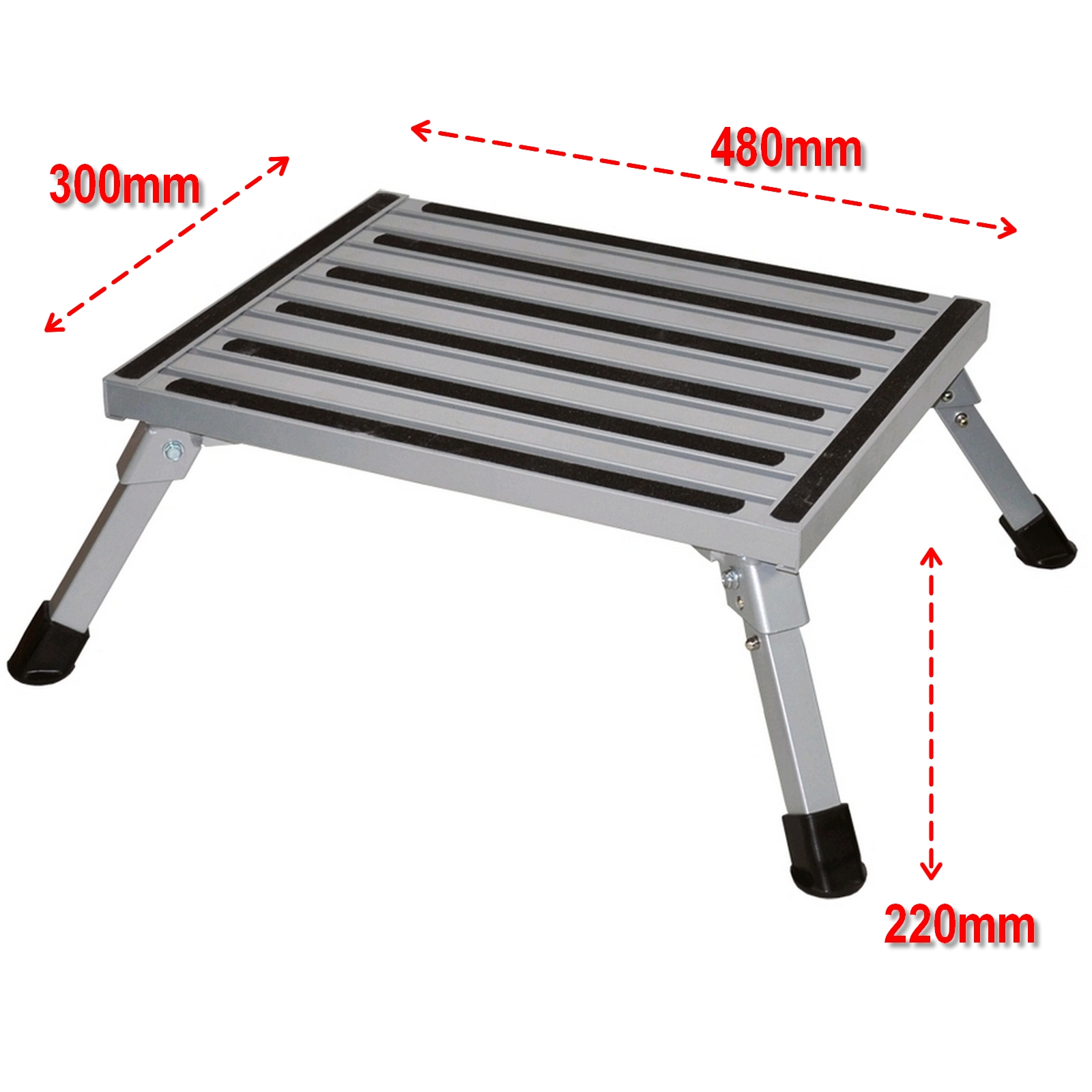 Portable Folding Aluminium Single Step Caravan RV Parts Accessories