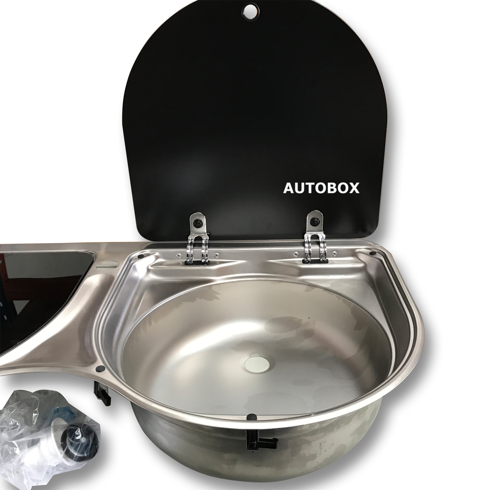 SMEV 3 Burner Stove + Sink Combo Stainless Steel Caravan Motorhome