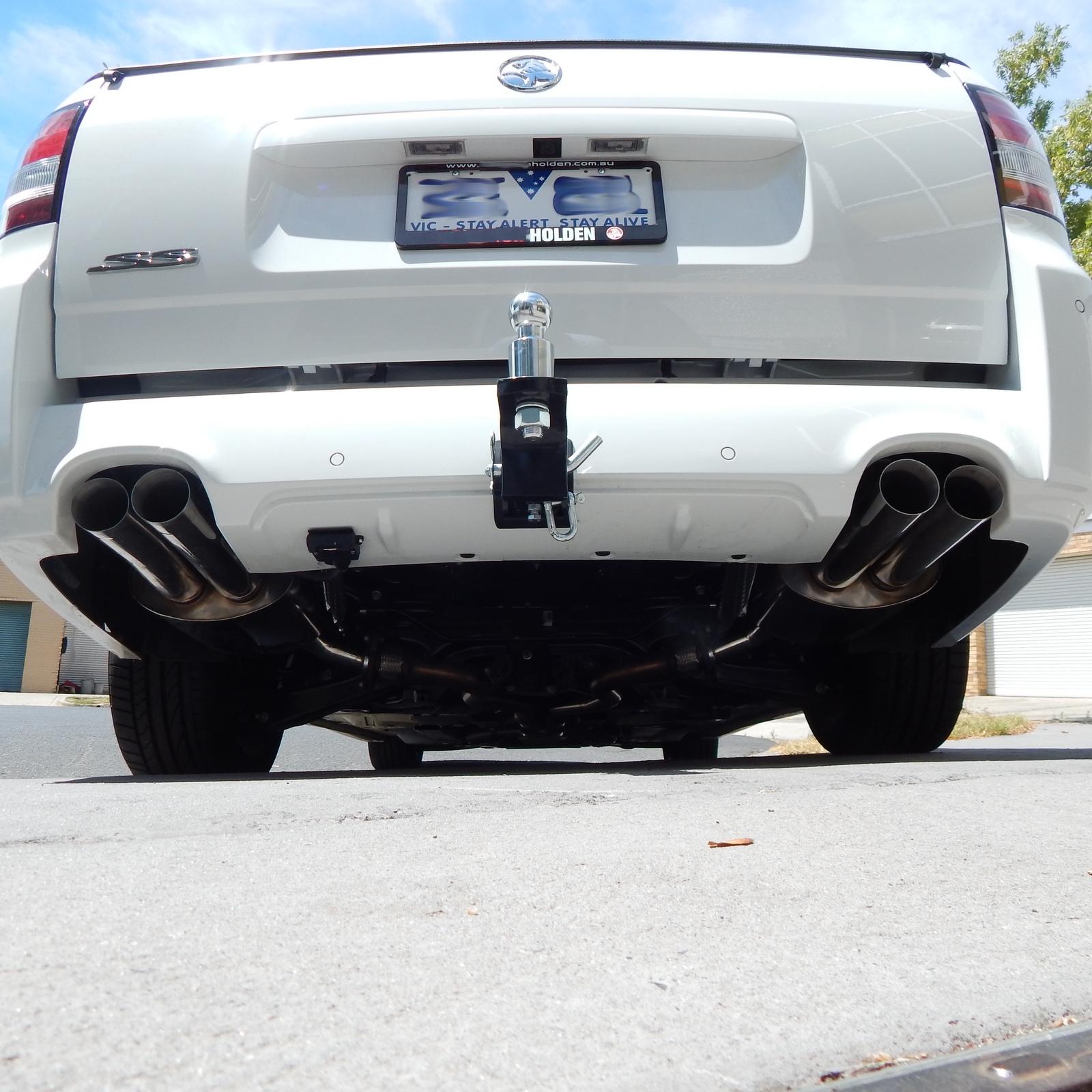 HOLDEN VF UTE TWIN 3 INCH BACK EXHAUST MUFFLER SS SV6 STORM SSV LIGHTNING