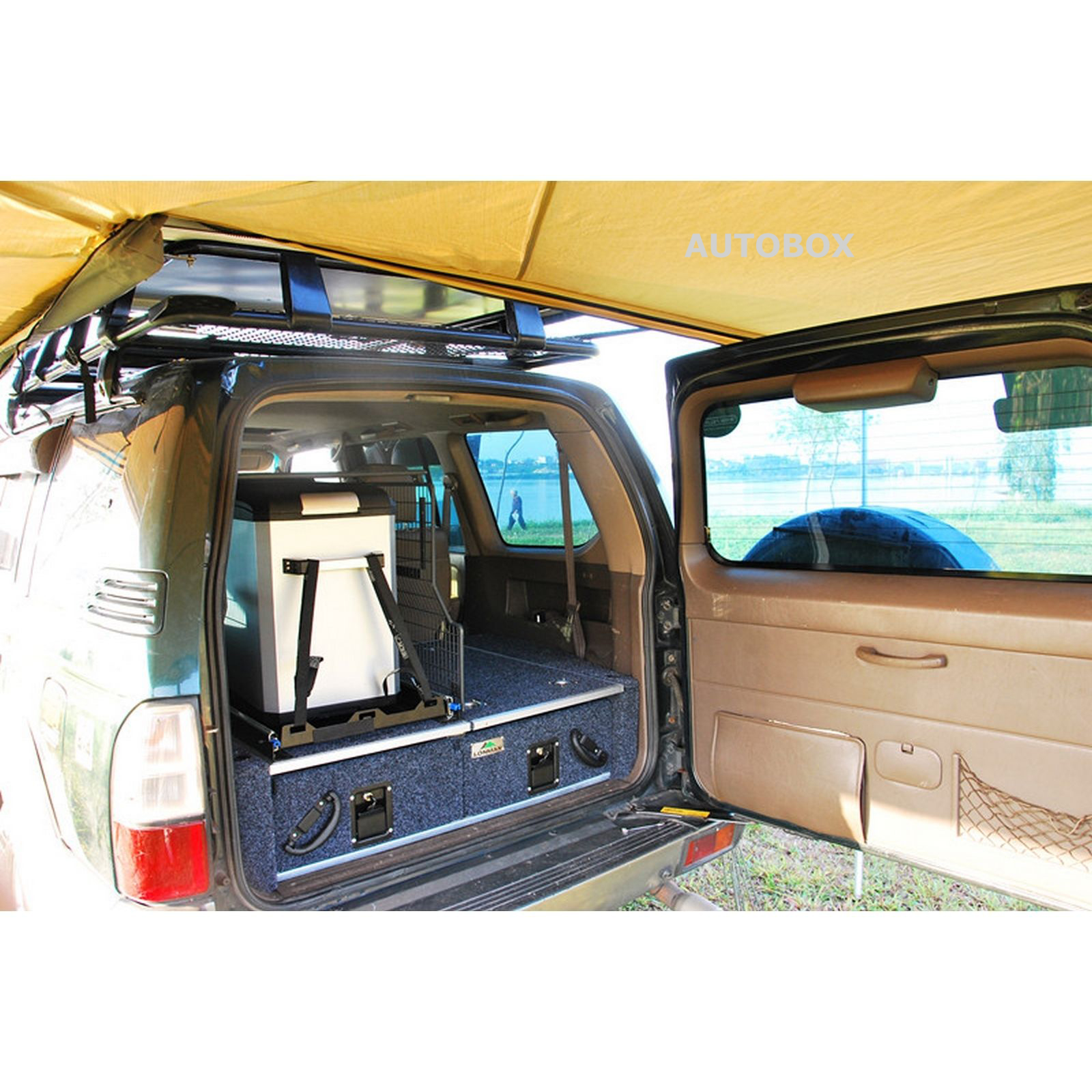 4WD Steel Fridge Slide Barrier / Cage 620W x 880L x 695H mm