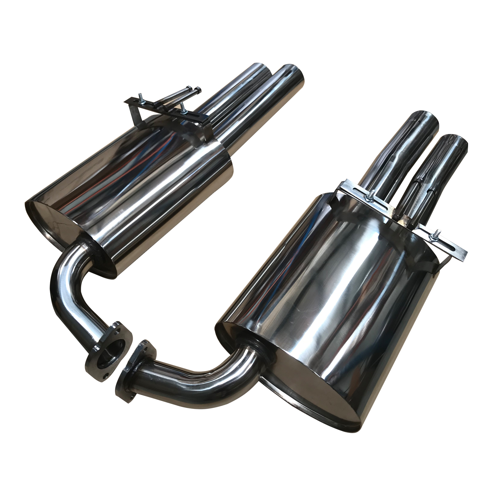 HOLDEN VE COMMODORE UTE TWIN 3 INCH BACK EXHAUST MUFFLER TIPS HSV SS SSV SV6 R8