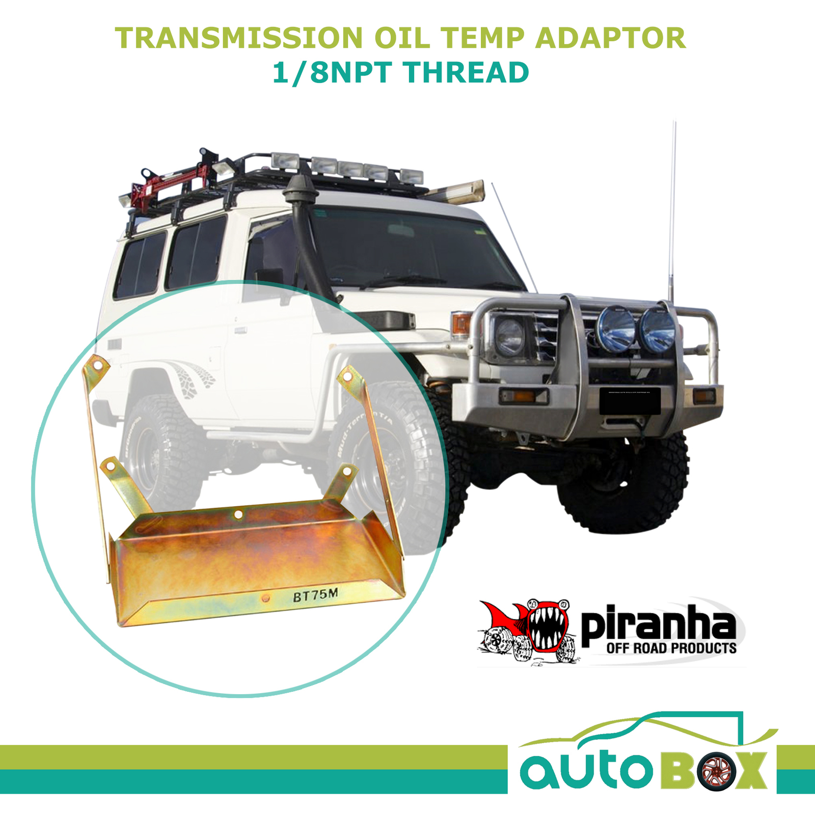 Piranha Dual Battery Tray Landcruiser 75 Series 85 07 HJ75 3.4L