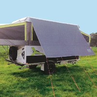 Coast Privacy Screens and End Walls - Caravan - Poptop - Camper [Size: 3.7M Camper Kitchen] [Colour: Silver Grey] [Manufacturer: Coast]
