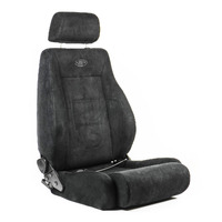 SAAS Trax 4x4 Seat Black Water Repellant Cloth Dual Recliner w/ Head Rest ADR