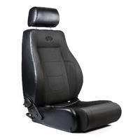 SAAS Trax 4x4 Seat Black Cloth / PU Trim Dual Recliner w/ Head Rest ADR Comp