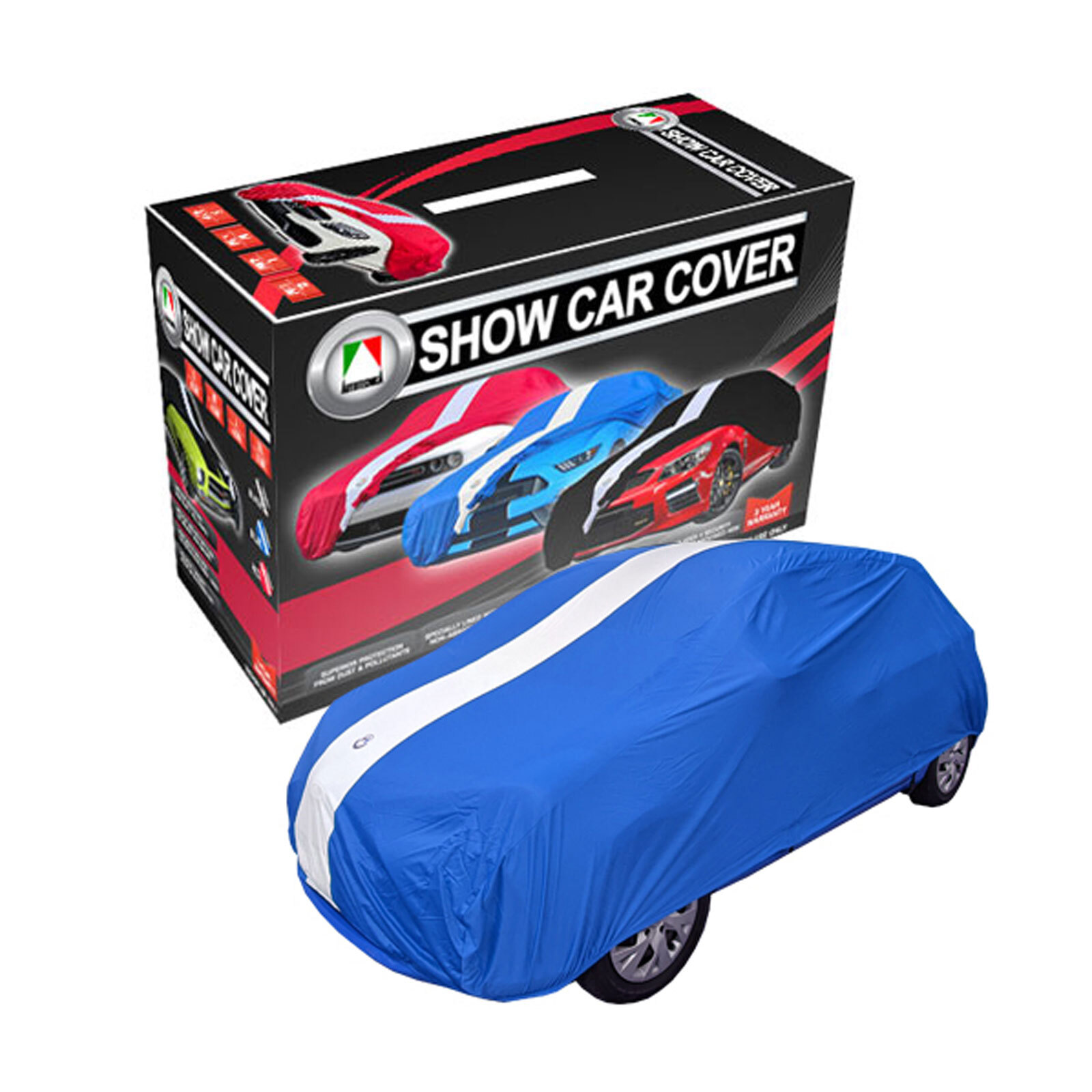 Blue Large 4.9m Show Car Cover Indoor Dust Classic Ford Mustang