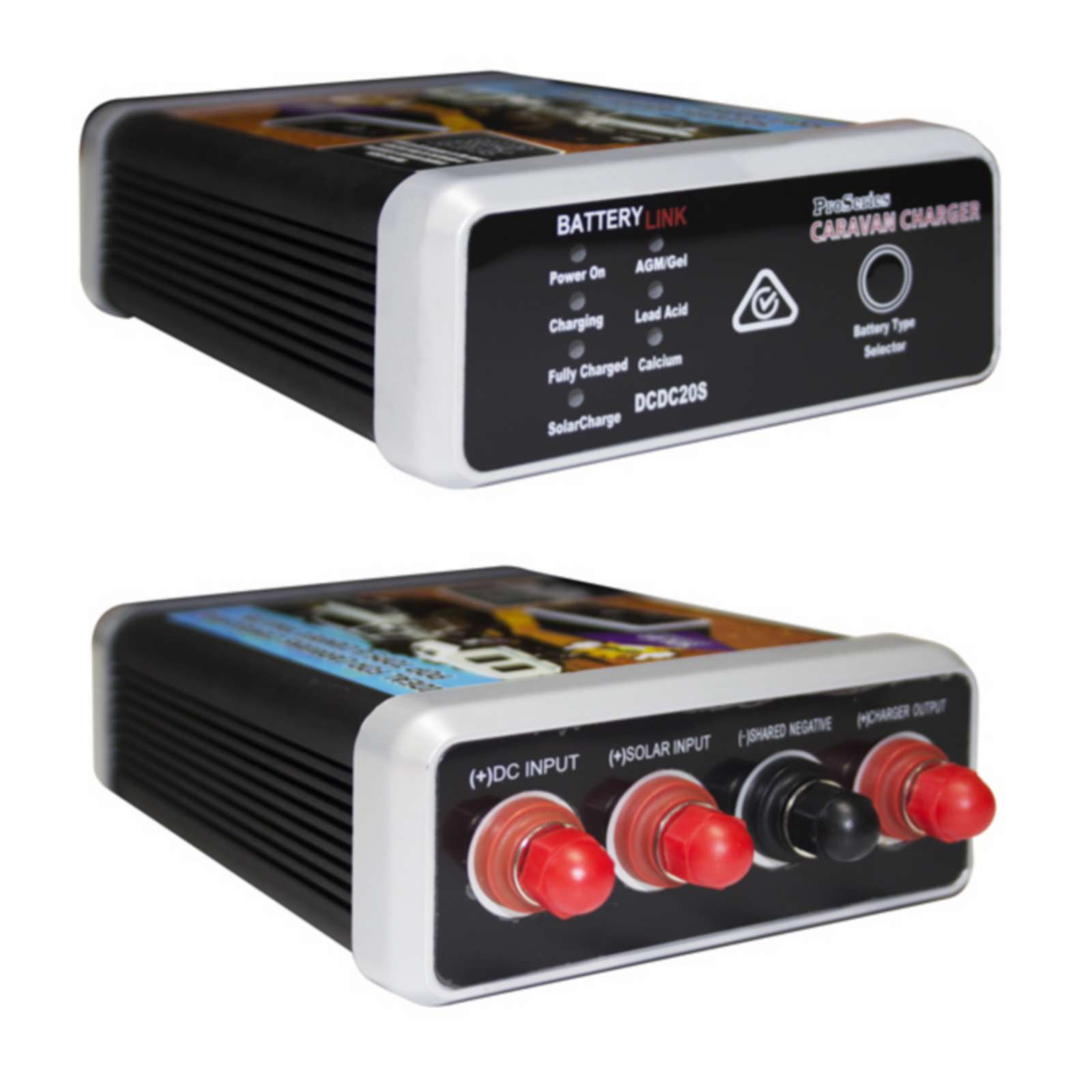 DCDC 12v 20amp Dual Battery Charger MPPT Solar Input Deep Cycle