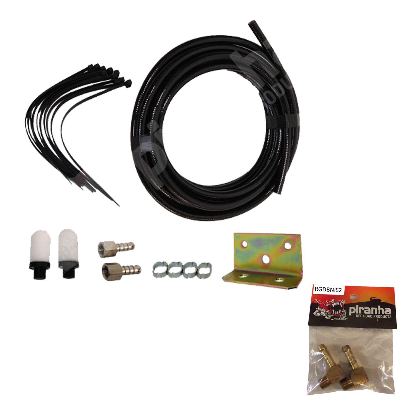 Piranha 4WD Diff Breather Kit Offroad for Nissan GU GQ Patrol Front