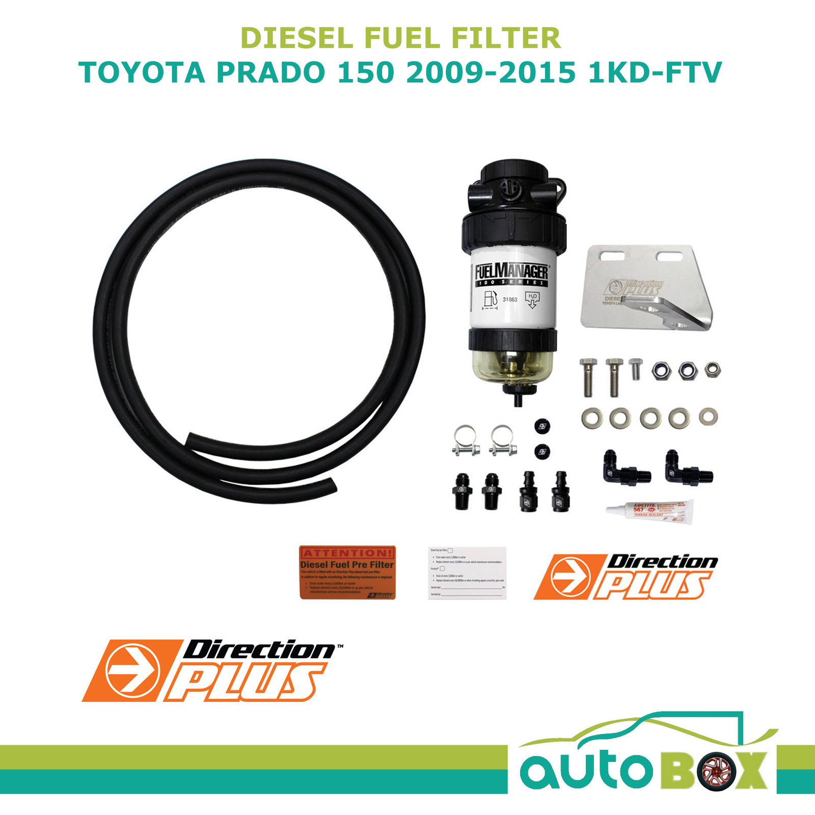 DIESEL FUEL FILTER WATER SEPARATOR PreFilter for TOYOTA PRADO 150 2009