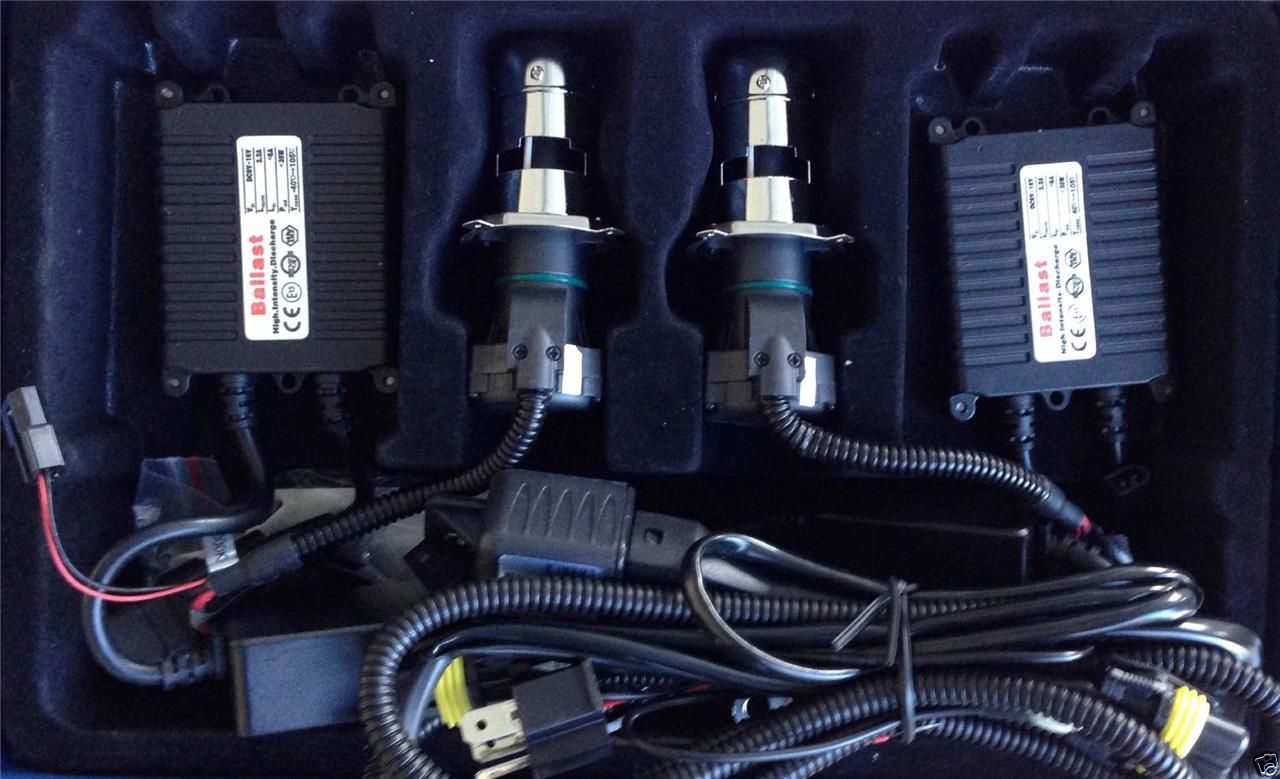 H4 35W 6000k Hi/Low Beam HID Headlight Lamp Conversion Kit ... with hid light conversion wiring diagram 