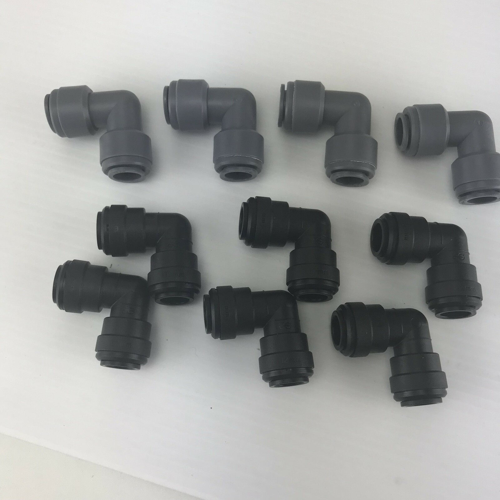 12mm Tube OD Elbow Joiner Push Fitting x 10 Caravan Plumbing Quick Fit