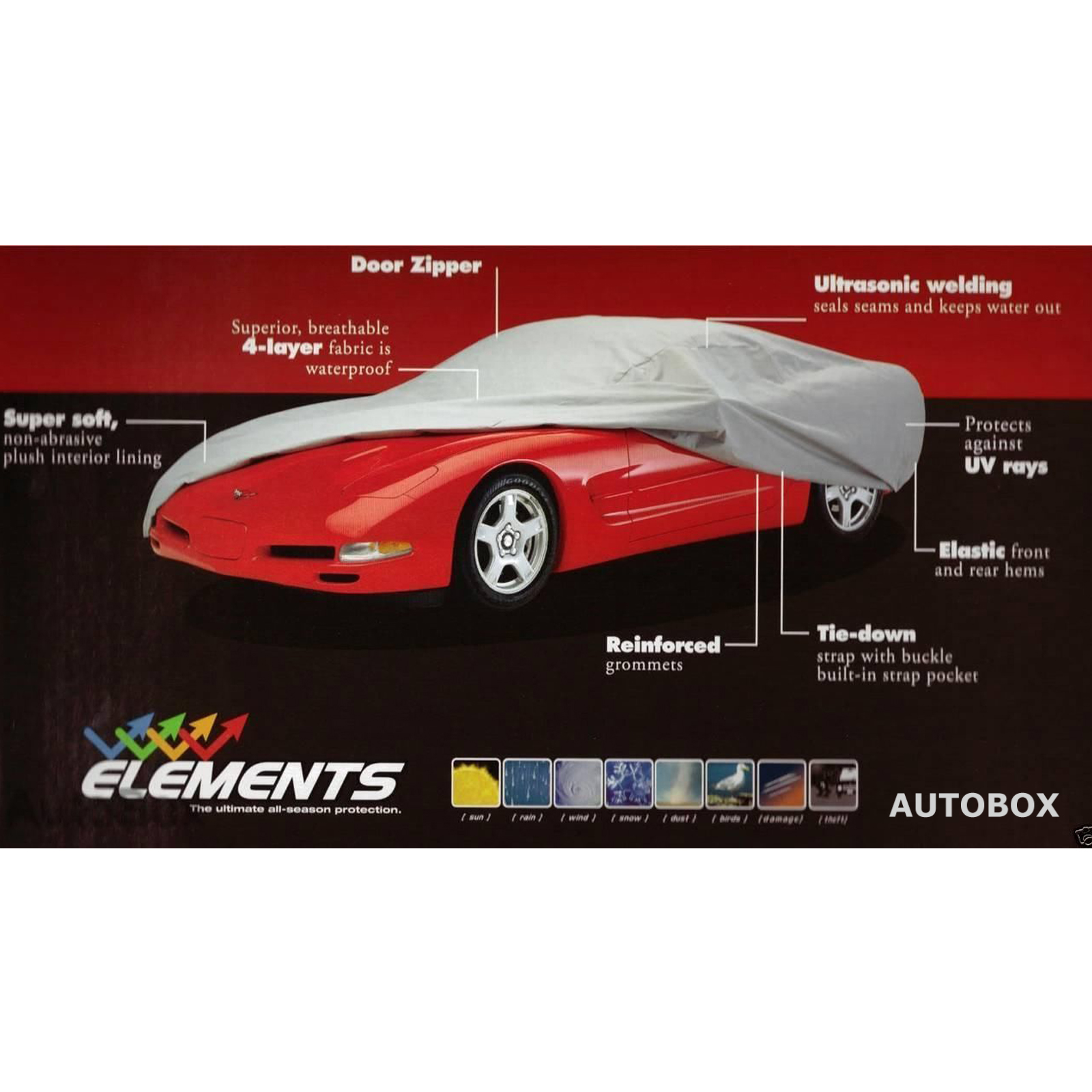 SMALL HATCHBACK PRESTIGE WATERPROOF CAR COVER up to 4.06m SUZUKI