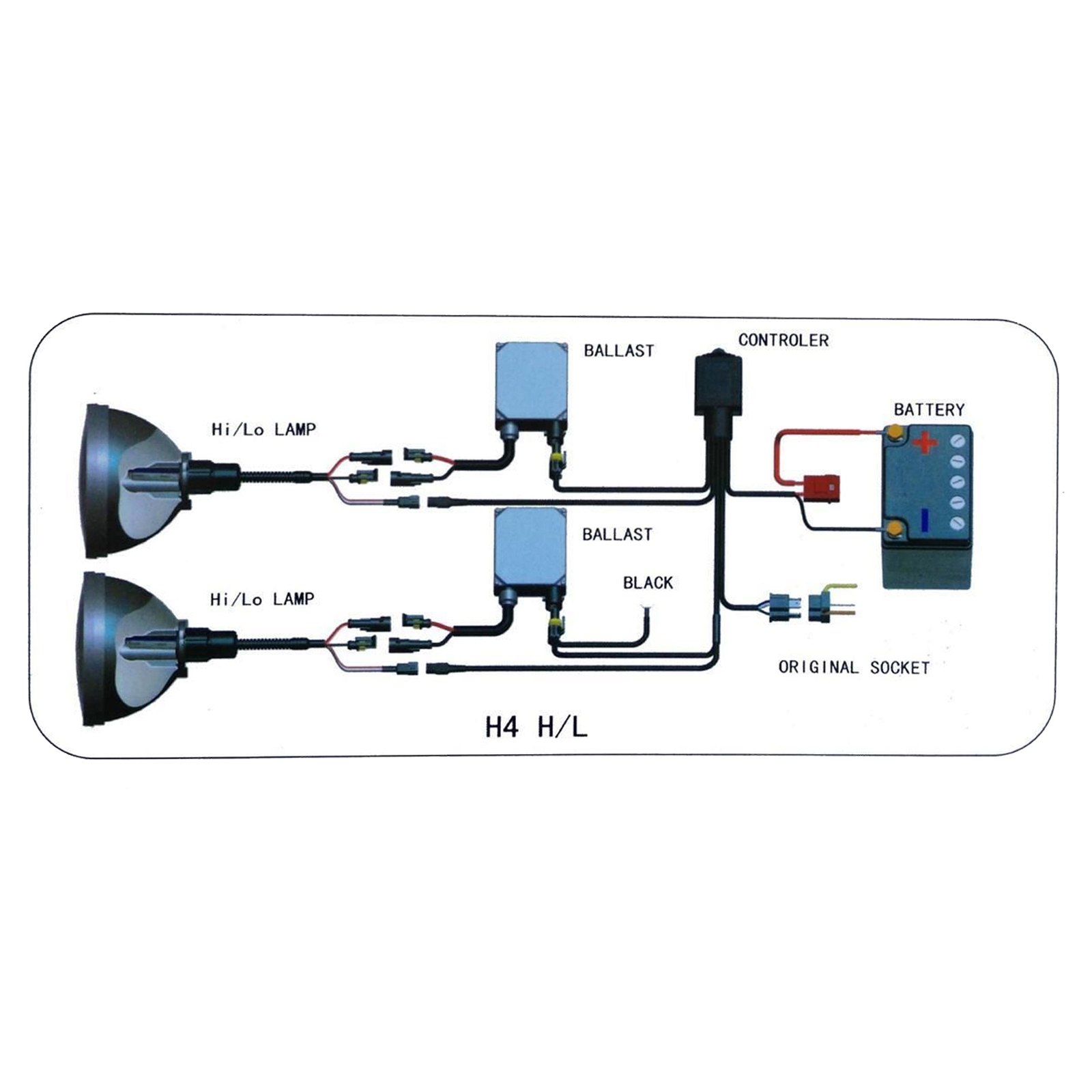 HOLDEN COLORADO XENON H4 6000k High/Low Beam HID HEADLIGHT ... toyota h4 hid headlight wiring diagram 