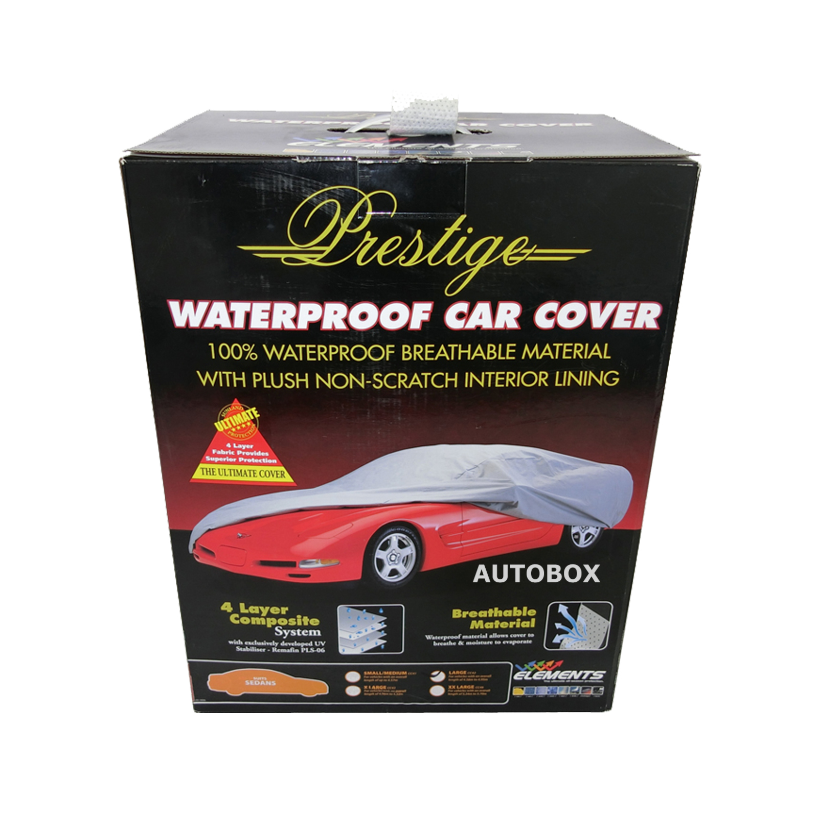 SMALL HATCHBACK PRESTIGE WATERPROOF CAR COVER up to 4.06m for HYUNDAI I20 -  Prestige