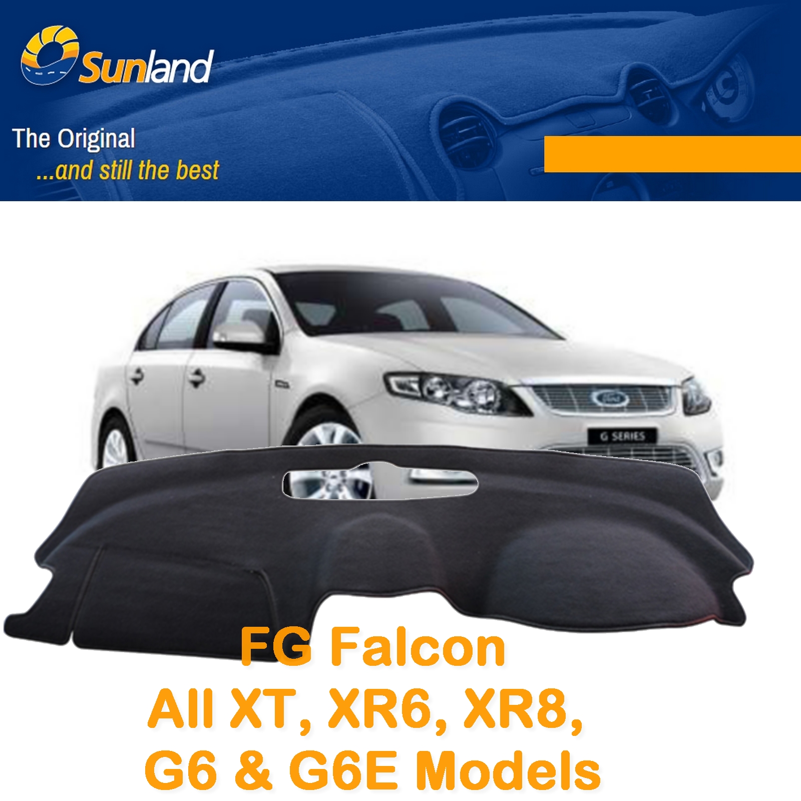 thumbnail image 2 of Black Dash Mat Dashboard Cover For Ford Falcon XE XD 1979-1984 2 of 5