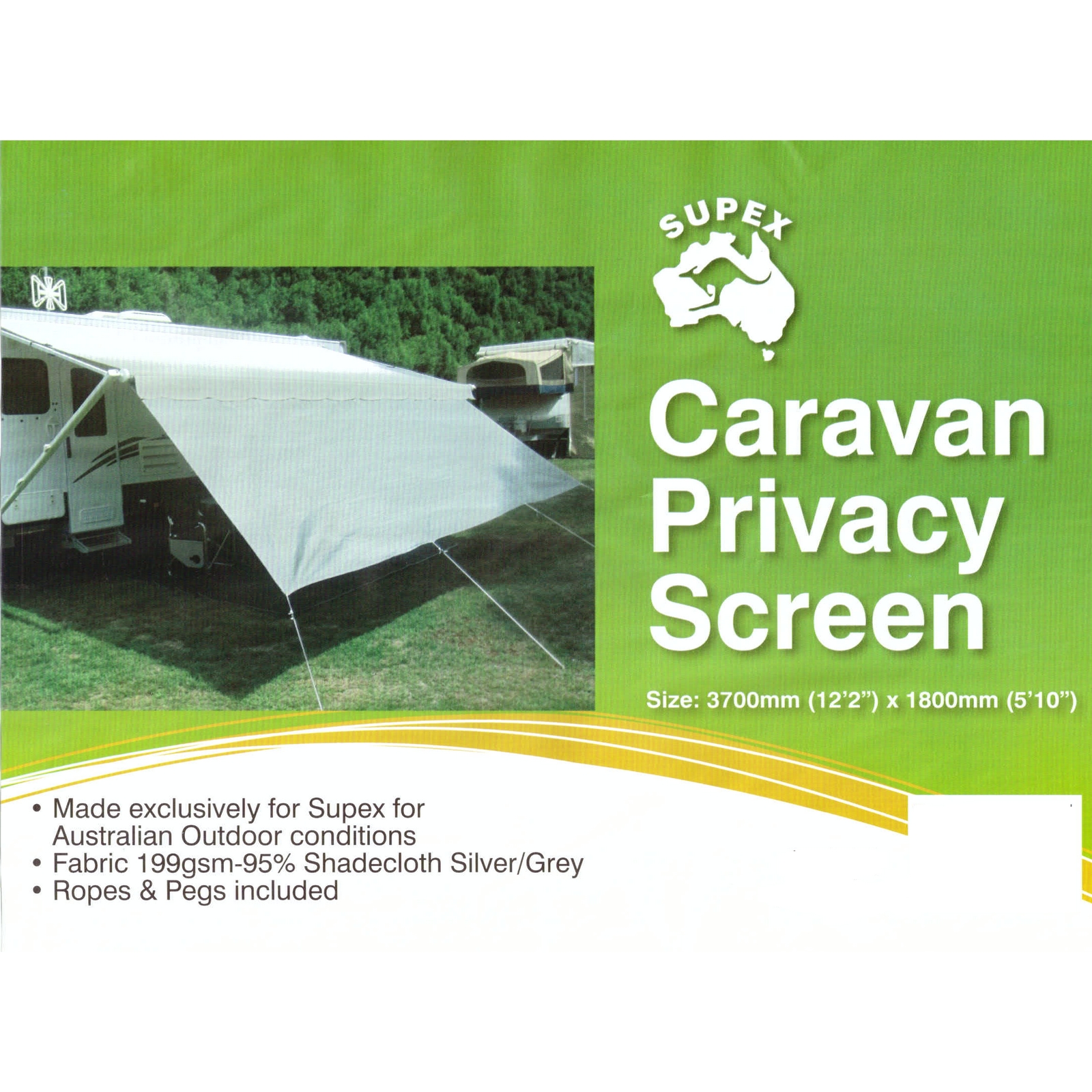 CARAVAN PRIVACY SCREEN 3700 X 1800 SUN SHADE CLOTH SUIT 13 ROLL