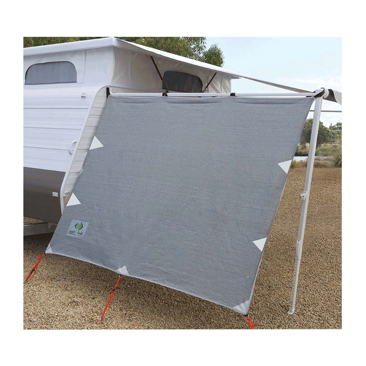 Pop Top Privacy Screen Sun Shade Cover End Wall Side For Caravan
