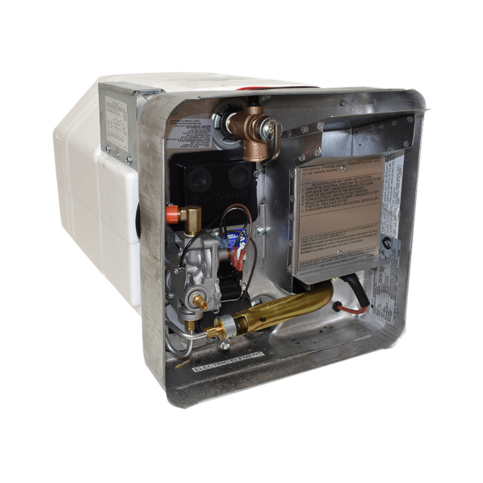 Caravan RV Suburban WaterMark Hot Water Heater Gas & 240V ... water heater t stat wiring 