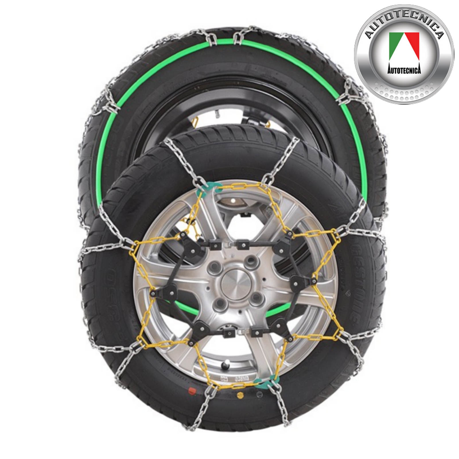 SNOW CHAINS CAR 14 15 16 17" WHEELS AUTOTECNICA CAR 195/65R15 to 245
