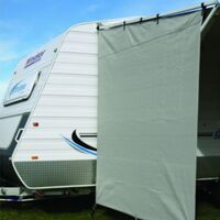 Camec Caravan Privacy Screen End Wall 2100 X 2050 Sun Shade Cloth Rollout Awning