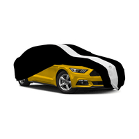 Show Car Cover Racing Stripe Black Indoor 2015 2016 2017 2018 2019 Ford Mustang