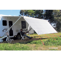 3.7m Coast Caravan Privacy Sunscreen Cover Shade Suits 13 feet Roll-out Awnings [Manufacturer: Coast] [Colour: Silver Grey] [Size: 3.7M]