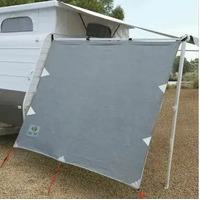 Coast Pop Top Privacy Screen Sun Shade End Wall Side for Caravan Roll Out Awning [Manufacturer: Coast] [Colour: Silver Grey] [Size: Poptop End Wall]
