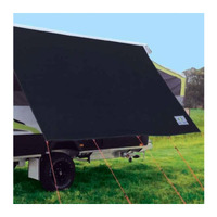 Coast Black 2.78m Kitchen Awning Privacy Sunscreen Shade for Jayco Dove Camper