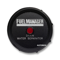 LED Water Sensor Warning Gauge Kit for Fuel Manager Diesel Fuel Filter Separator
