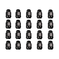 Black Wheel Tyre Lug Nuts Set of 20 12mm x 1.25 Suits Holden Nissan Subaru Suzuki
