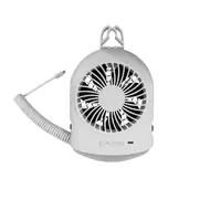 Coast Sphere Camper Blade Fan & Dual Light USB C Powered Caravan White