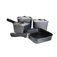 Cookware Smartspace Complete Pot Set Frying Pan Handle Caravan Camping Outdoor