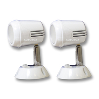 Caravan Led Reading Switched Light White Plastic X 2 (pair) Camper Motorhome