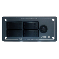 4X BLACK ROCKER SWITCH SWITCHES PANEL for Caravan Camper Marine Boat BTCP003R