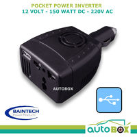 Pocket Power Inverter 150W - 12volt DC to 220v AC - 4WD Boat Caravan Motorhome