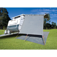 CGEAR Caravan Privacy End Wall Drop Sunscreen Shade Angled for Roll Out Awning