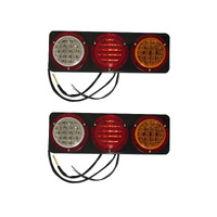 Caravan Large Combination Lamp Pair Stop Tail Indicator Reverse 12-24V Truck RV