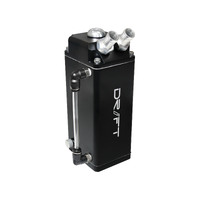 SAAS Oil Catch Can Tank Black 600ml Rectangle Diesel Petrol Can Drift