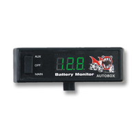 Piranha DBM3D Dual Battery System Monitor 12volt Digital Green LED Display 4WD