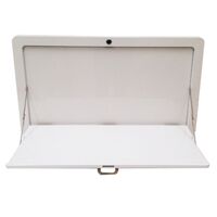 White Caravan Side Picnic Folding External Table Superior Quality 800 x 450mm