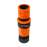 Hose Attachment for Flat Caravan Camping Hose FHR030 ABS Plastic Orange w/ Black