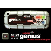 Noco Genius 7 Step Smart Trickle Battery Charger 6v & 12v 1.1A Motorbike Scooter