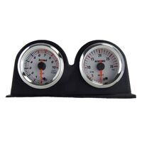 4x4 EGT Pyro Exhaust and Diesel Turbo Boost Gauges - 7 Colour - with Dash Pod