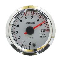 Autotecnica White Face 0-1000 Degrees Exhaust Temperature Analog Gauge EGT/Pyro