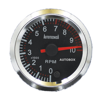 Tachometer 52mm Analogue Gauge by Autotecnica 7 Colours 12v guage Tacho