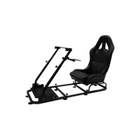 Autotecnica Monza Racing Simulator Gaming Frame Black Seat PS5 Forza