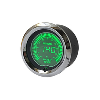Autotecnica Electronic Water Temperature Temp LCD Digital Gauge 52mm 7 Colour