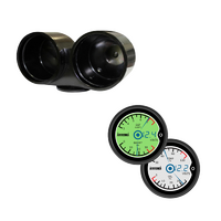 Dual Gauge Billet Aluminium Holder Cup w/ 3 in 1 LCD Digital Gauges Suits Toyota Hilux 2005-2015