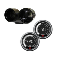 Dual Gauge Billet Aluminium Holder Cup  w/ Digital Diesel Boost & Ext Temp Gauge for Toyota Hilux 2005-2015